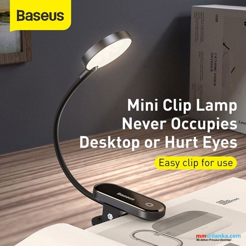 Baseus Comfort Reading Mini Clip Lamp Dark Gray